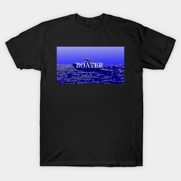 Boater face mask design A T-Shirt by dltphoto